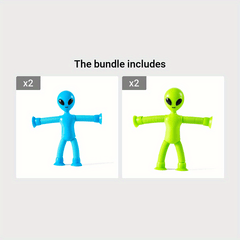 Funny Telescopic Tube Alien Decompression Puzzle Toys