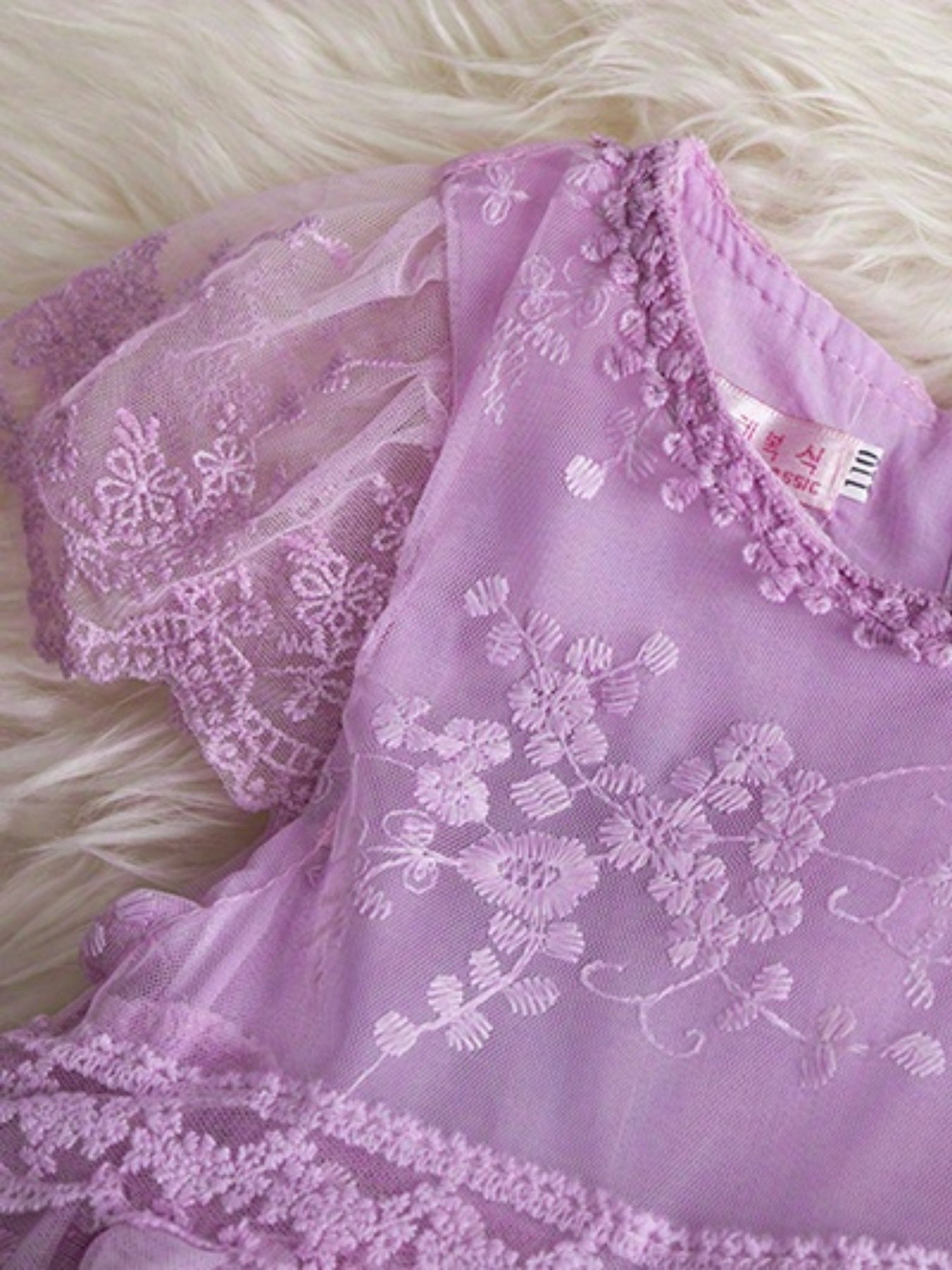 Toddler Girls Puff Sleeve Princess Dress Kids Summer Clothes
