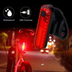 VASTFIRE USB Rechargeable LED Bike Light Set - Bright Headlight & Tail Light