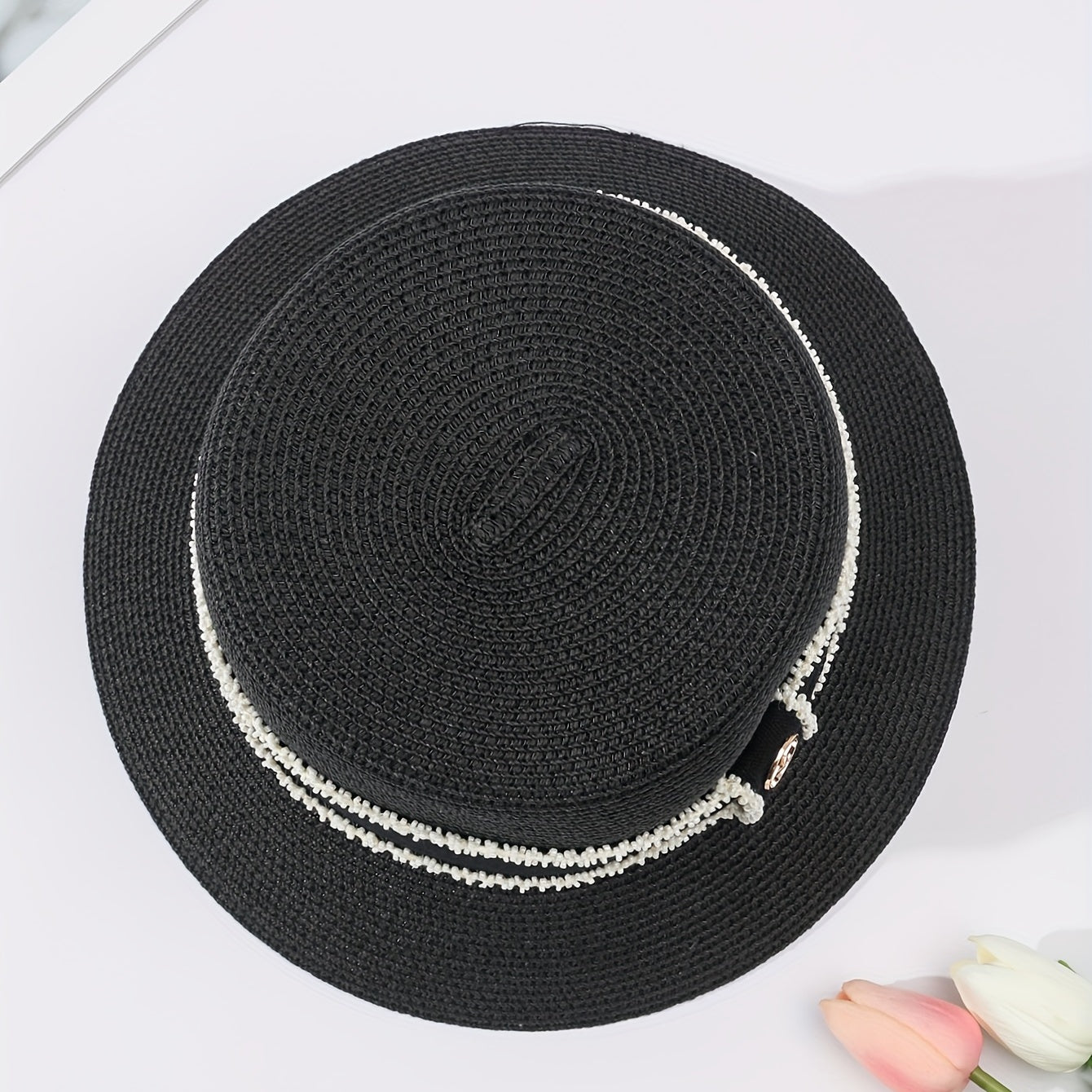 Casual Sunscreen Bucket Hat Band Decor Beach Hats For Women