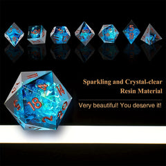 7pcs Polyhedral Dice Set for RPG Pathfinder Board Games