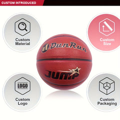 DunRun Standard No 7 Basketball Indoor Outdoor Game Training Ball
