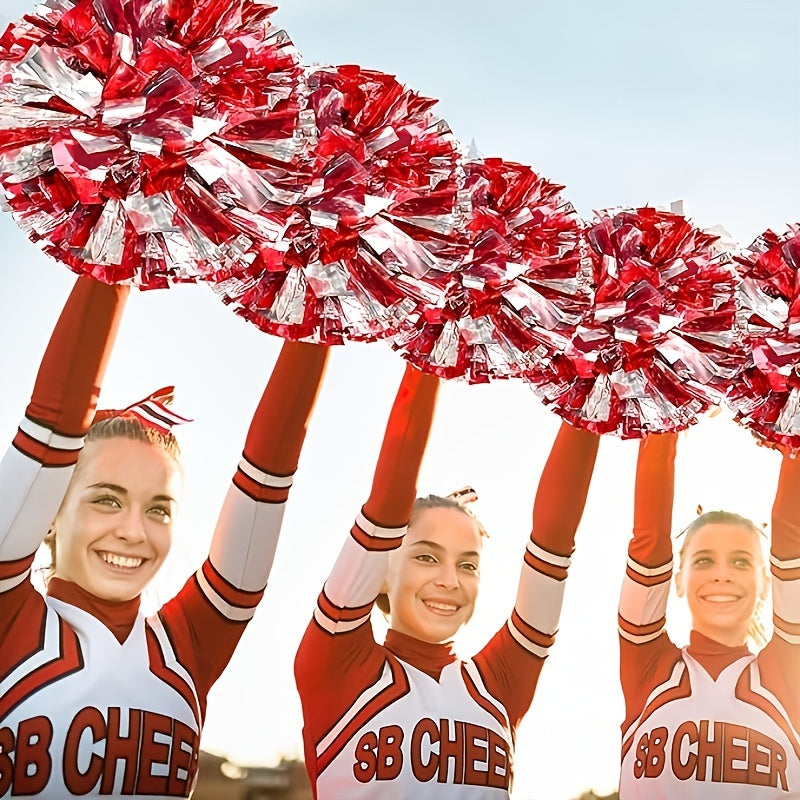 Waterproof Cheerleading Poms with Soft PVC Handle