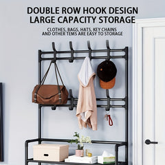 Floor Coat Rack Clothes Rack Bedroom Hanging Clothes Rack Assembly Garment Rack