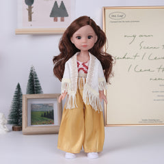 AKODEERD 13-Inch Anime Doll with Articulated Arms and Legs - Stylish Outfits