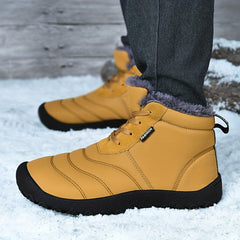 Men's Winter Snow Boots - Windproof Thermal Hiking Shoes