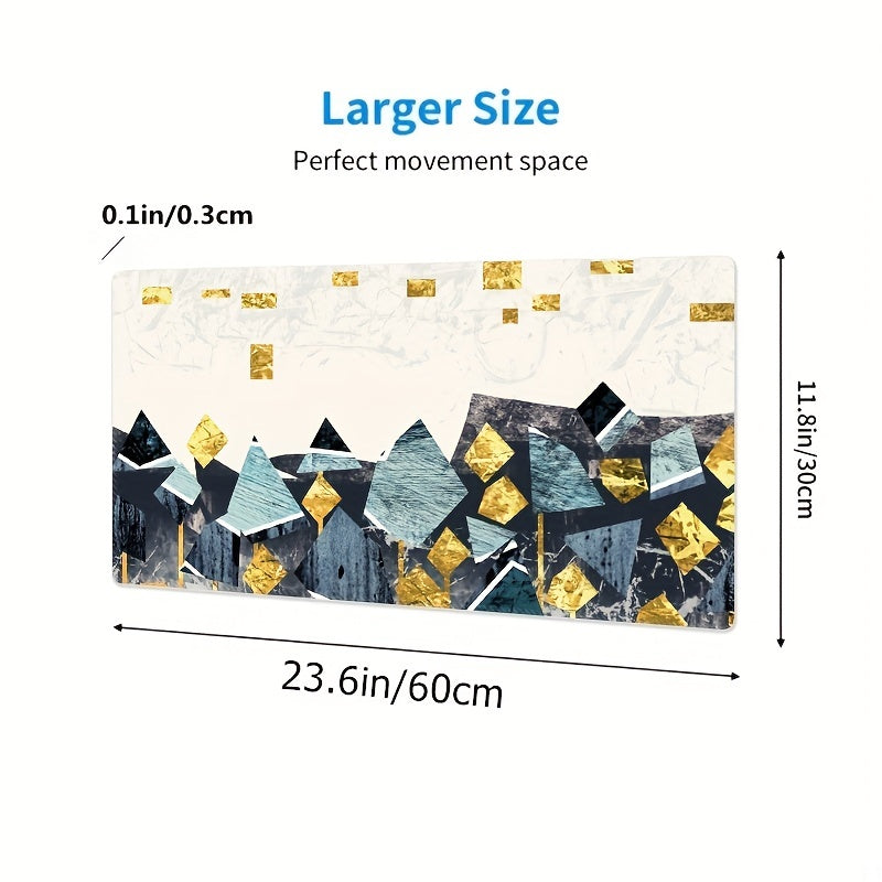 Golden Tree Gaming Mouse Pad, Non-Slip Rubber Base, Waterproof