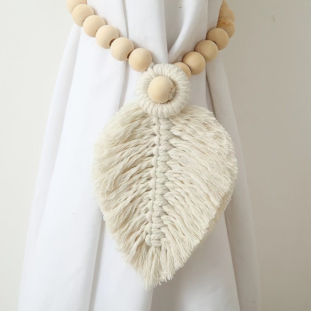 Bohemian Beaded Curtain Tieback for Home Office