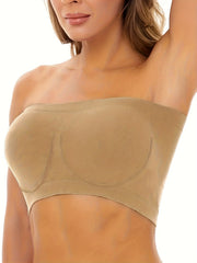 3pcs Strapless Bandeau Bras Soft & Stretchy Everyday Bras Women's Lingerie
