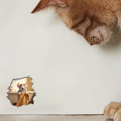 Lovely Mouse Bath Wall Sticker for Bedroom Living Room PVC Waterproof