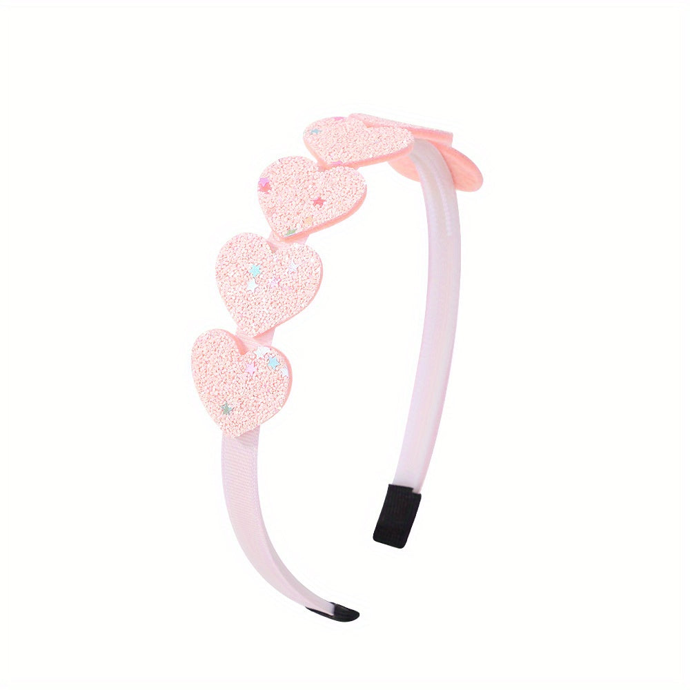 Heart Shape Mixed Headband Plastic Bundle Hairband for Baby Girls