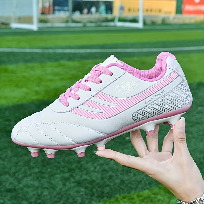 Women's Soccer Pattern Football Shoes Casual Lace Up Sport Shoes