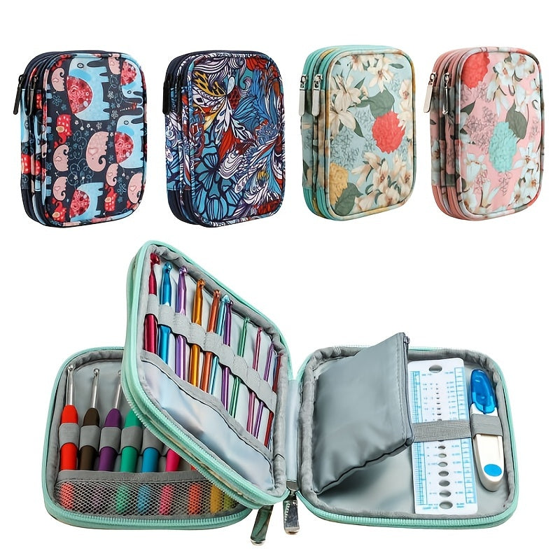 Portable Knitting Bag Crochet Storage Tote Yarn Accessories Organizer