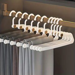 5pcs Trouser Hangers with Built-in Storage Gods Shaped Trouser Clips