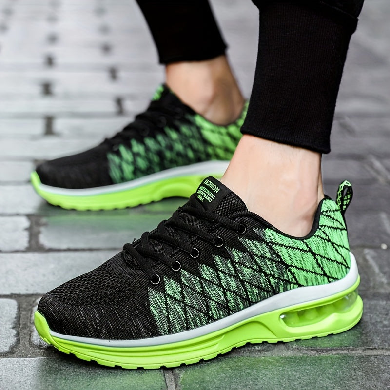 Men's Air Cushioned Breathable Sneakers - Spring/Summer