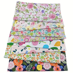 8pcs Multicolor Patchwork Cotton Fabric Sewing Quilting Material DIY Craft