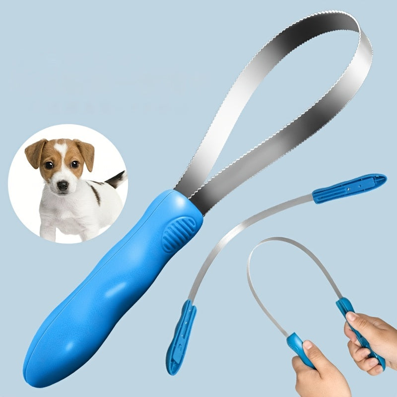 Pet Hair Removal Brush Shedding Tool Dog Grooming Horse Hair Scraper