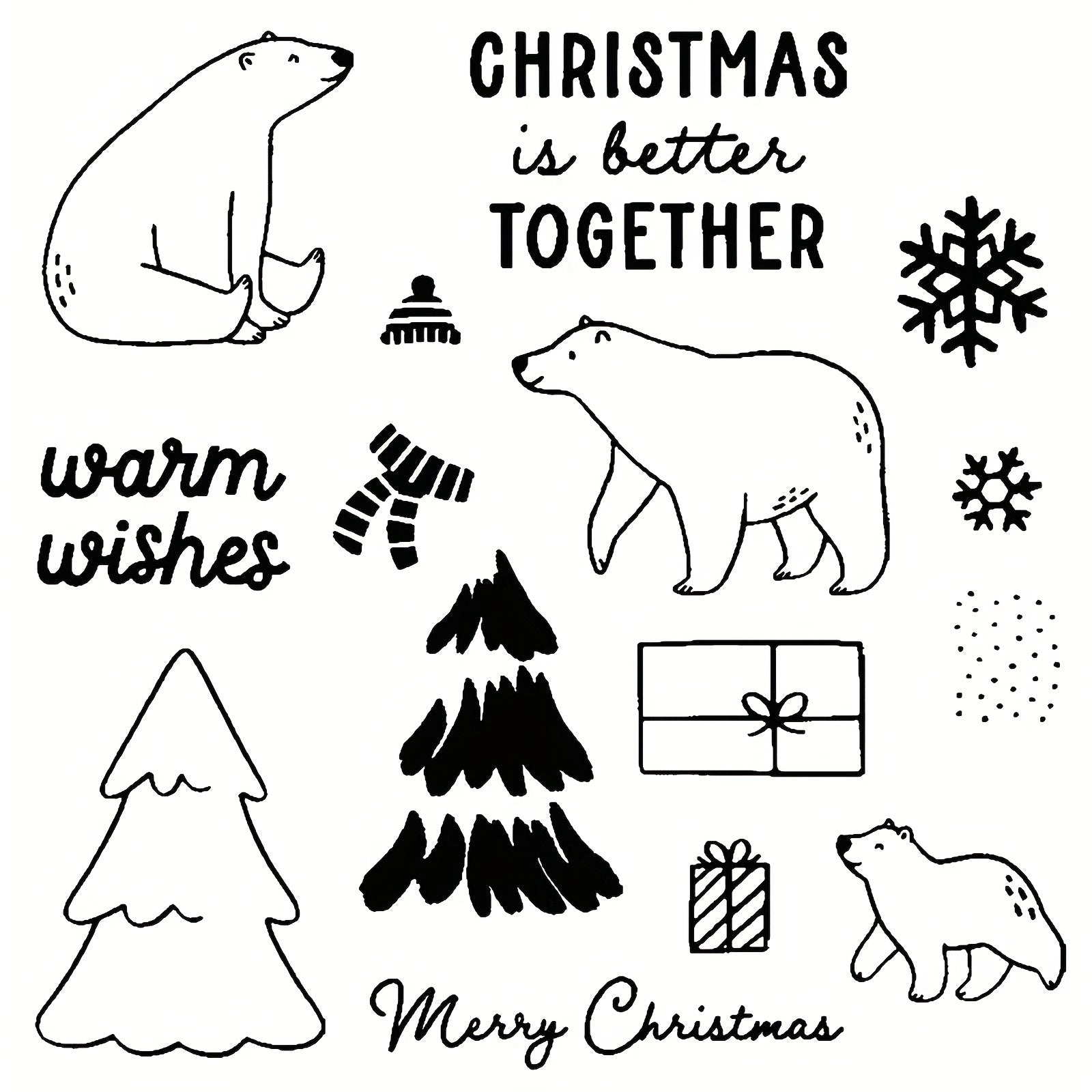 Christmas Metal Cutting Dies And Stamps For Scrapbooking Craft Supplies