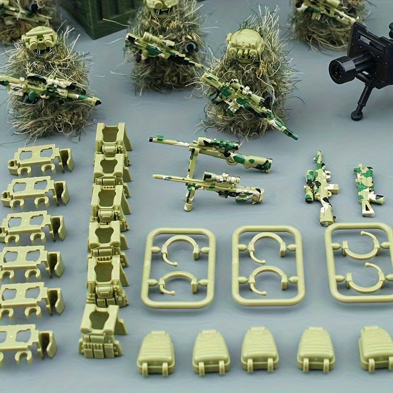 Military Building Block Accessories - Weapon Sets, Helmets, Camouflage