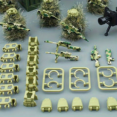 Military Building Block Accessories - Weapon Sets, Helmets, Camouflage