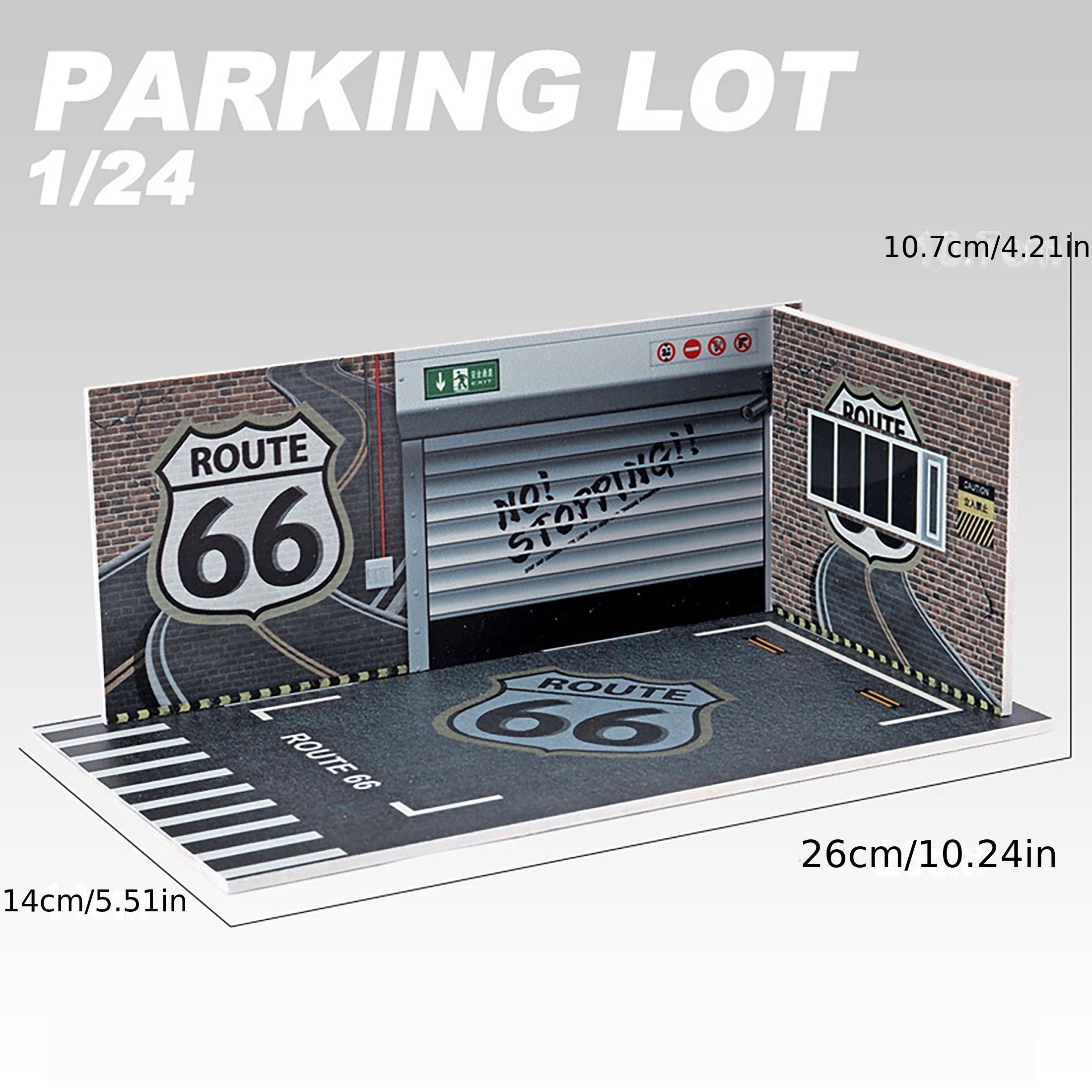Model Alloy Car Parking Lot with Display Scene Garage Storage