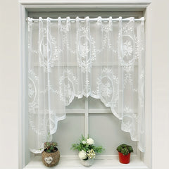 Sweet Lace Small Flower Window Mantle Curtain