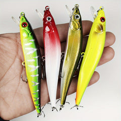 8pcs Minnow Lure 10 10g Floating Crankbait Trout Bass Carp