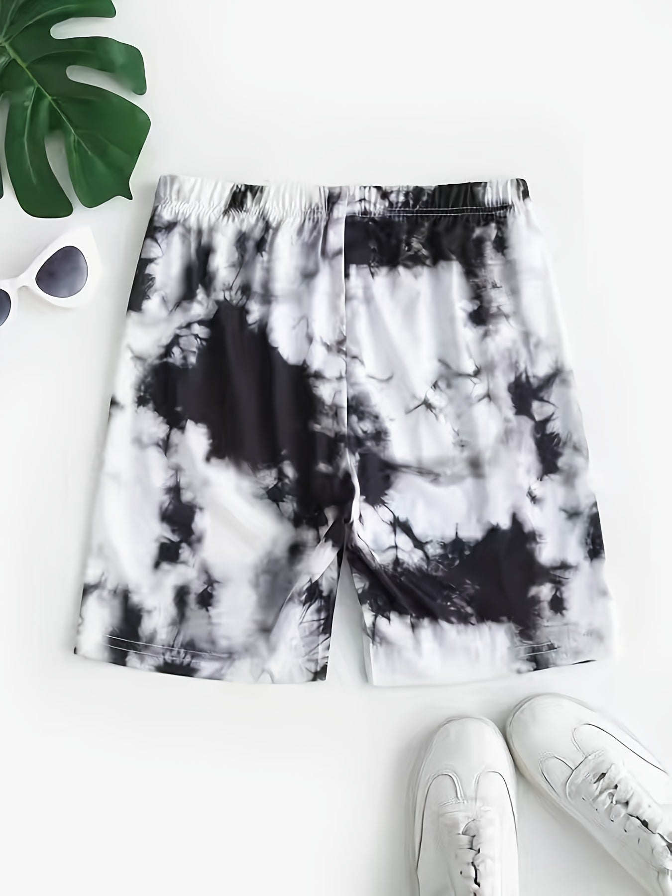 Summer Tie Dye High Waist Biker Shorts Women's Casual Slim Fit