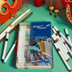 Acrylic Painting Marker Set Professional Art Markers for Graffiti and Nail Art