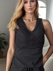 Lace Thermal Underwear Soft & Cozy Sleeveless Top
