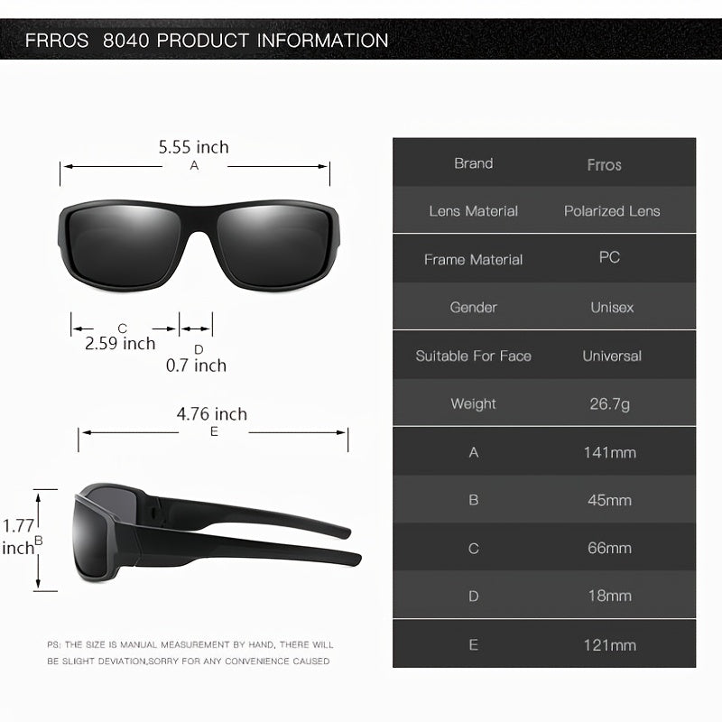 FRROS Polarized Sunglasses For Men And Women F8040