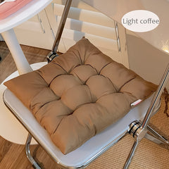 Soft Corduroy Cushion with Non-Slip Strap for Dining Office Sofa Bedroom