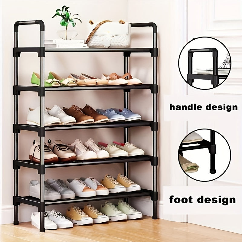 8-Layer Shoes Storage Rack Floor Standing Shelf for Doorway Corridor Bathroom