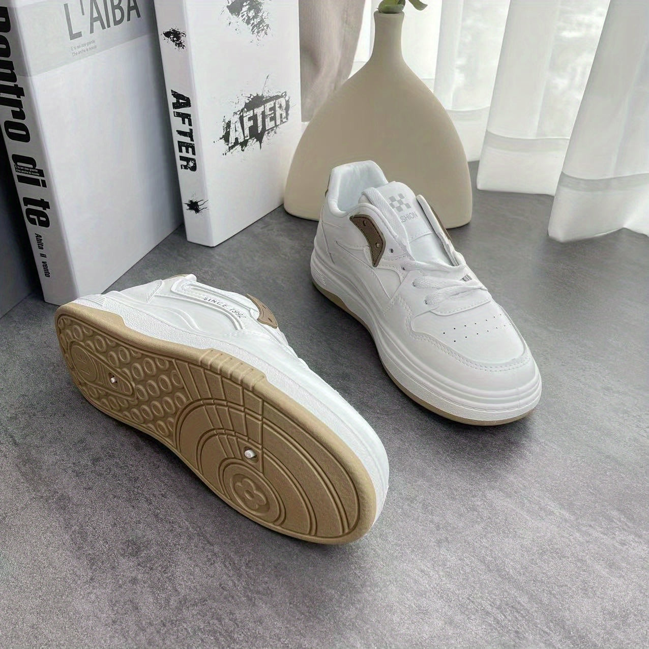 Women's Comfortable Non Slip Skate Shoes Patchwork Casual Sneakers