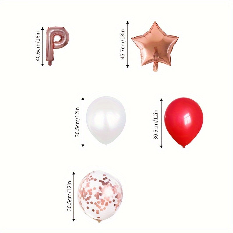 Happy New Year Foil Balloon Set - Party Decoration