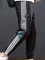 Stipe And SPORT Letter Print Boys Jogger Sweatpants