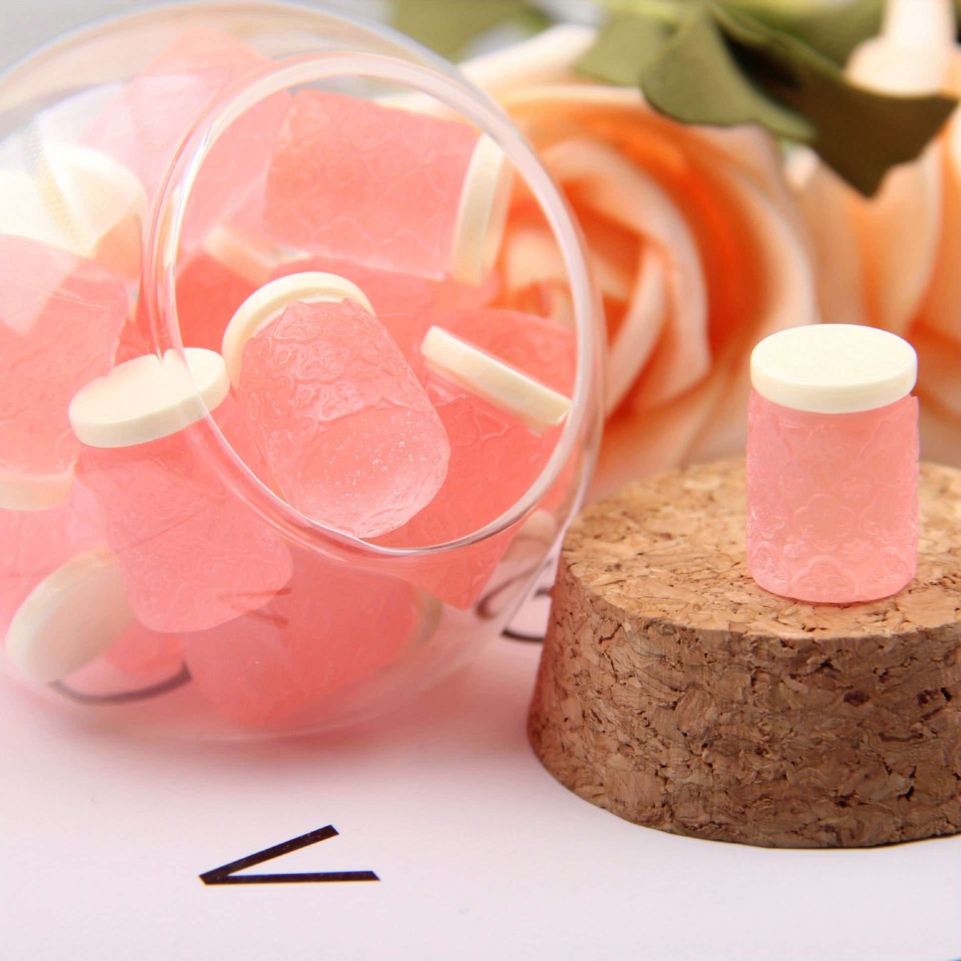 10pcs Mini Glass Sealed Jar Resin Storage Bucket DIY Ornament Props