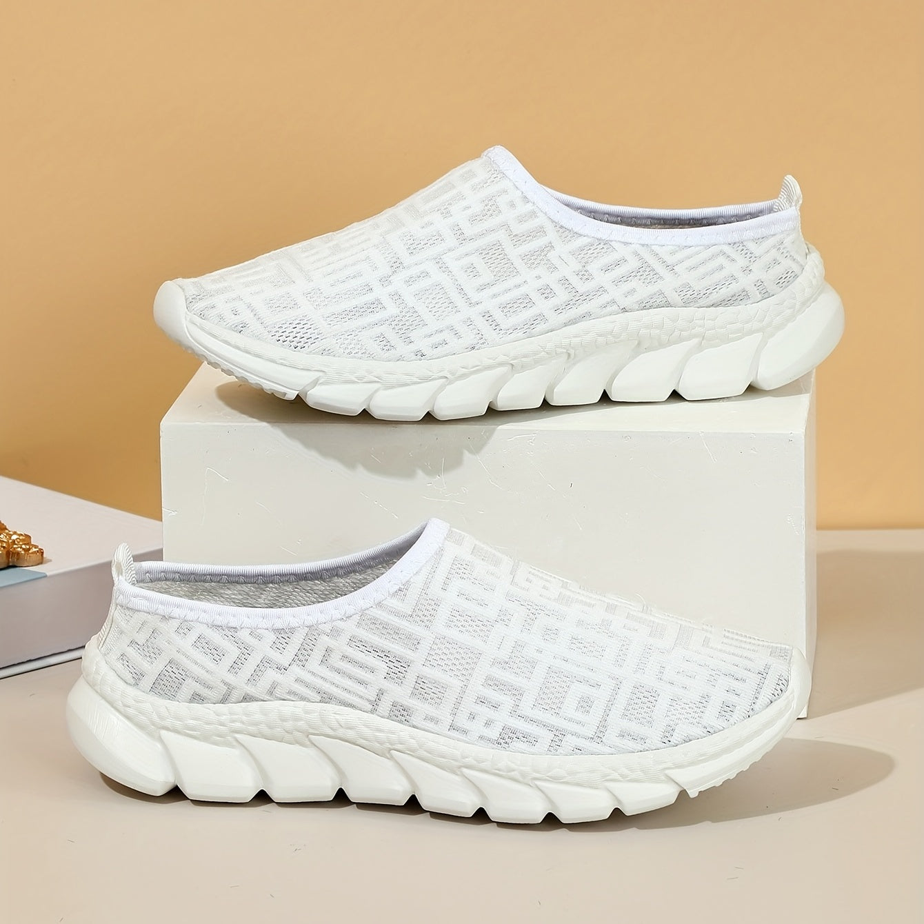 Women's Mesh Mule Sneakers Slip On Outdoor Shoes
