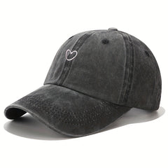 Embroidered Washed Cotton Baseball Cap Outdoor Cycling