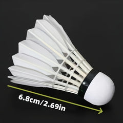 3pcs Durable Badminton Shuttlecocks Indoor Outdoor Training Nylon Material