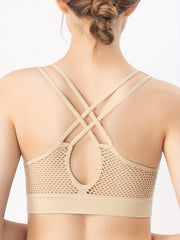 Criss Cross Sports Bra Breathable Workout Tank Bra