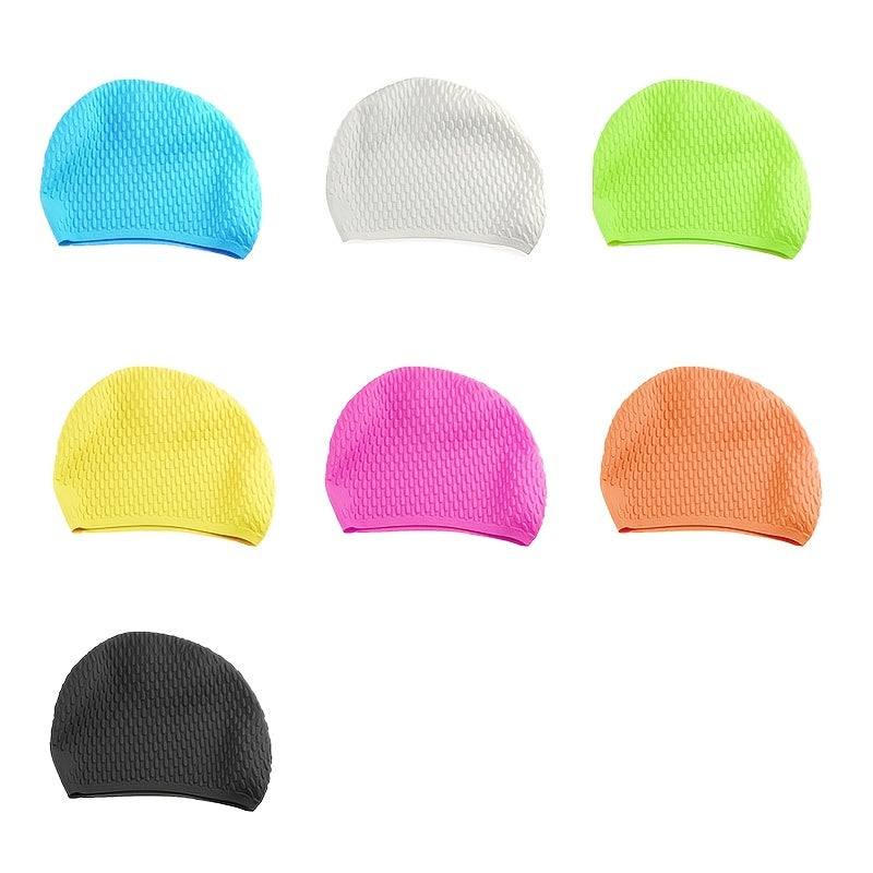 OMOUBOI Silicone Swim Cap High Elasticity 3D Ergonomic Unisex