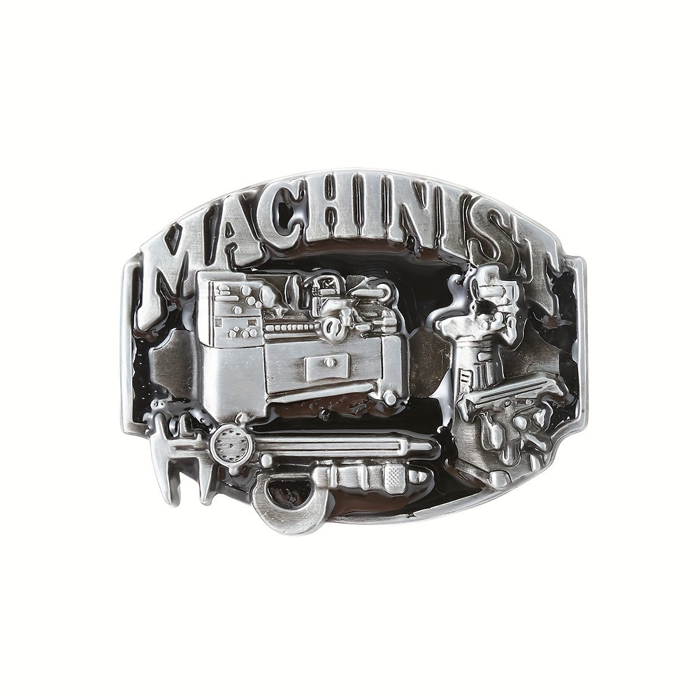 Machine Tool Craftsman Belt Buckle Men's Casual Decoration