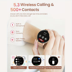 IP68 Waterproof Women's Smartwatch with Health Monitoring