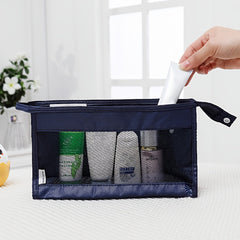 Portable Mesh Toiletry Storage Bag for Travel and Home