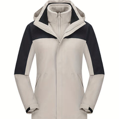 Women's 3-in-1 Waterproof Jacket for Outdoor Adventures