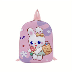 Kids 3D Cartoon Rabbit Backpack Boys Girls Kindergarten Schoolbag