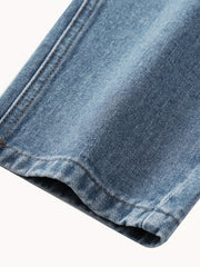Men's Straight Regular Denim Jeans With Pockets