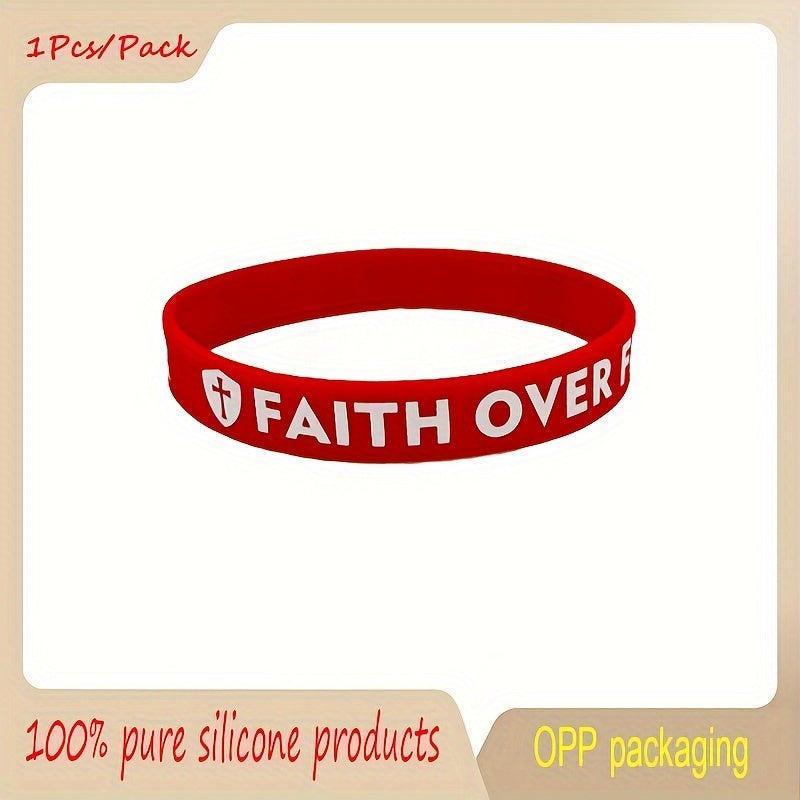 Colorful Team Trust Inspirational Silicone Bracelet