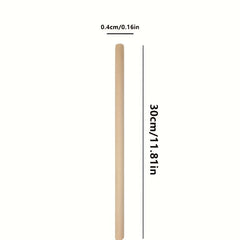 100pcs Wooden Dowel Sticks for Pennants Weddings Parties Toy